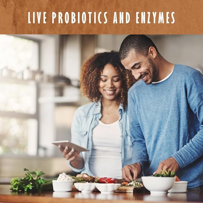 Garden of Life Organic Plant Protein Smooth Chocolate Powder, 10 Servings - Vegan, Grain Free & Gluten Free Plant Based Protein Shake with 1 Billion CFU Probiotics & Enzymes, 15 g Protein, 9.7 Oz