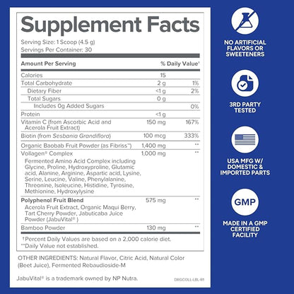 Gundry MD Phyto Collagen Complex, Strength Supporting Multivitamin Powder Supplement with Vitamin C, Amino Acids, and Polyphenols - Strawberry Lemonade (30 Servings)