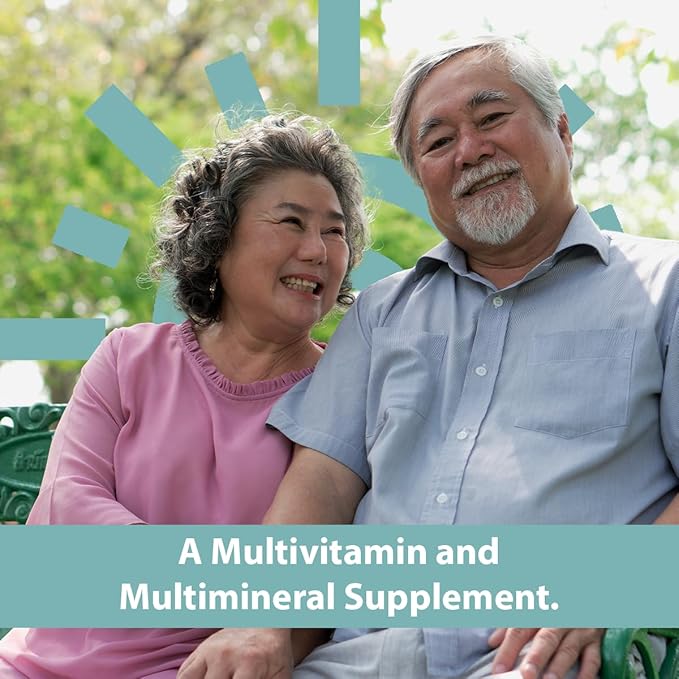 GeriCare Senior Tab 50+ Multivitamin and Minerals Tablets - Immune Support - Age-Defying Nutrition, 100 Count (Pack of 1)