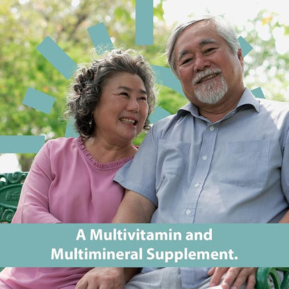 GeriCare Senior Tab 50+ Multivitamin and Minerals Tablets - Immune Support - Age-Defying Nutrition, 100 Count (Pack of 1)