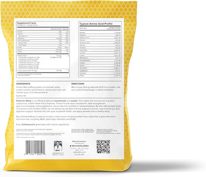 Probiotic Whey Protein Powder | Vanilla | 2 lb | Grass-Fed | New Zealand PROBIOTIC WHEY Isolate French Vanilla | Natural Flavors | 910g | 24 Servings