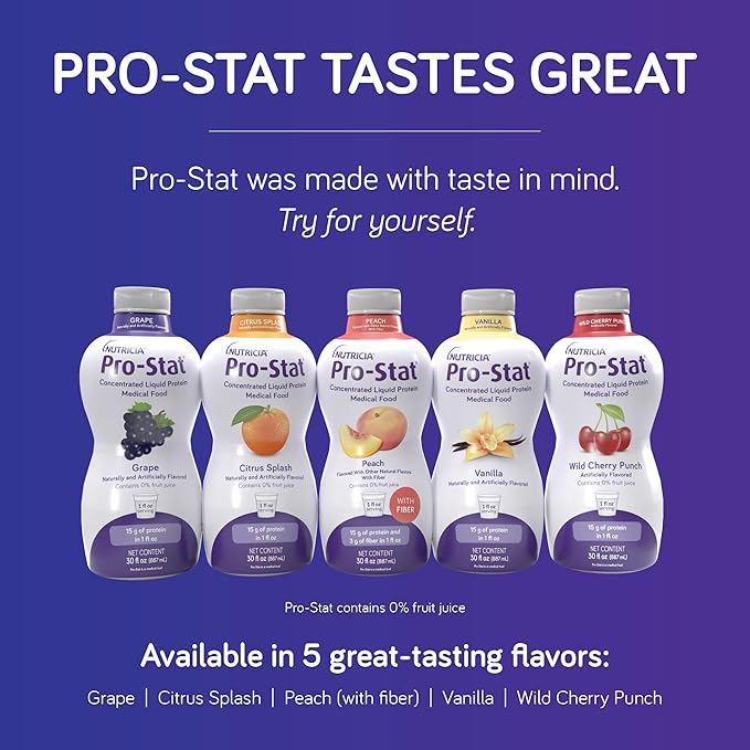 Pro-Stat Concentrated Liquid Protein Medical Food - Grape, 30 Fl Oz Bottle (Case of 6)