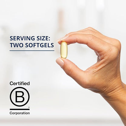 Metagenics OmegaGenics Fish Oil EPA-DHA 720- Omega-3 Fish Oil Supplement - for Heart Health, Musculoskeletal Health & Immune System Health* - with DHA & EPA - 60 Softgels