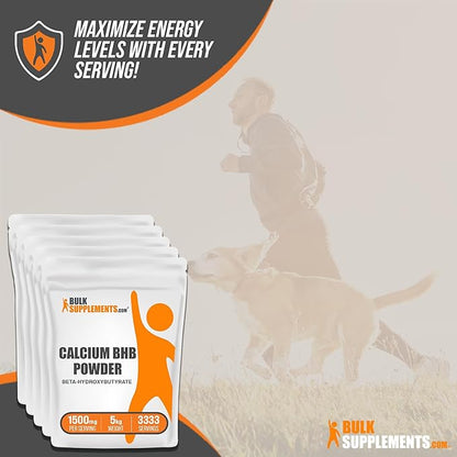 BulkSupplements.com Calcium BHB Powder - Keto BHB Supplement - Beta Hydroxybutyrate Powder - BHB Salts Powder - Keto Supplements - BHB Exogenous Ketones Powder (5 Kilograms - 11 lbs)