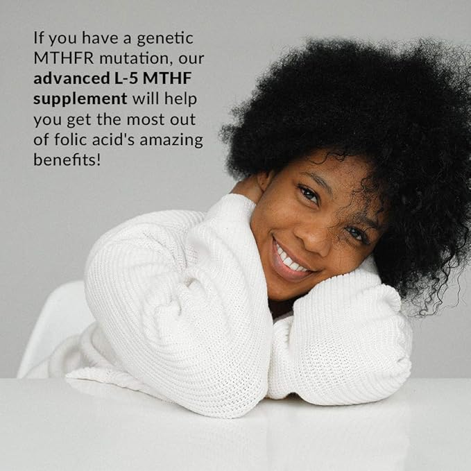 Intelligent Labs 1MG 5-MTHF Methylfolate, 120 Capsules, 4 Months Supply, Best Value Folic Acid Supplement as Quatrefolic Acid, Activated Folate, 1MG = 1000mcg, 5 methyltetrahydrofolate