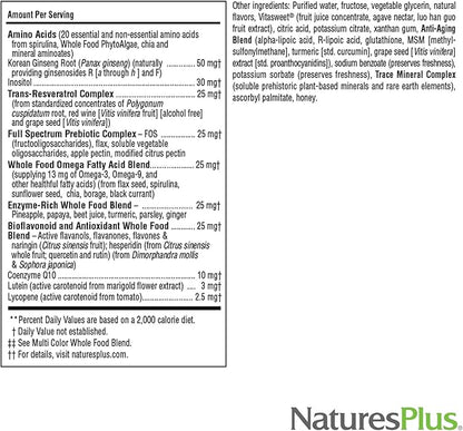 Natures Plus Source of Life Gold Multivitamin Liquid - 30 oz - Supports Energy Production, Healthy Immune System & Well-Being Includes Vitamins D3, B12, K2 & Over 120 Whole Food Nutrients, 30 Servings