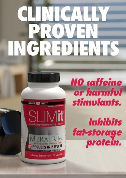 HEALTH DIRECT - SLIMit with Meratrim - Natural metabolic for Women & Men - Targets Fat Cells, Supports Metabolic Health - 56 Capsules