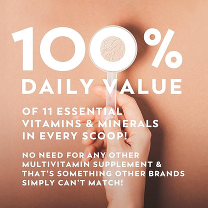 Veeg Meal Replacement Powder, All-in-One Plant-Based Protein Superfood with 50+ Superfoods & Vitamins, Organic Greens & Reds, MCT, Probiotics | Non GMO Vegan Protein Powder Vanilla, 15 Servings