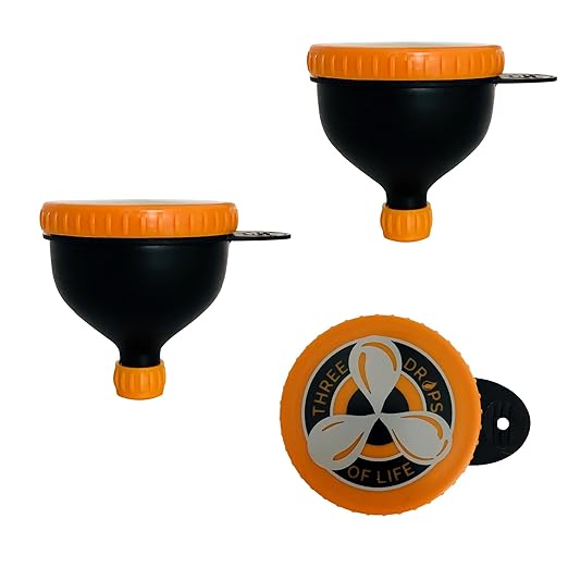 Large On The Go Funnels, Best Protein Supplement Funnels for Pre and Post Workout Supplements | Armed Forces Favorite, Fill N Run (2, 230ML)