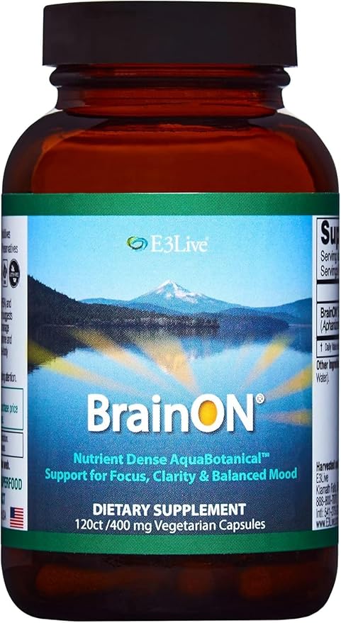 E3LIVE Blue Majik Organic Spirulina Powder: Superfood Your Way to Radiant Health and Wellness - No Fishy Smell, 100% Vegan Protein 120 Count