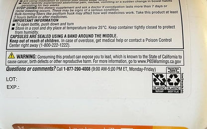 Member's Mark Fiber Capsules 2Pack (400 Count) Liquids, Toothpaste, etc. for at Least