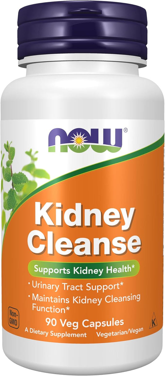 NOW Foods Supplements, Kidney Cleanse with Uva Ursi, Parsley Seed, Fennel, and Horsetail, 90 Veg Capsules