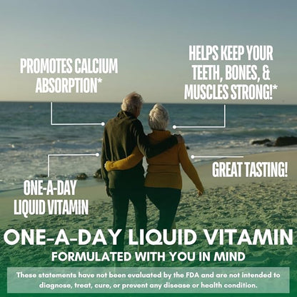 Tropical Oasis Liquid Calcium & Magnesium - Natural formula w/ support for strong bones - Liquid vitamins w/ calcium, - 16oz, 32 Serv.