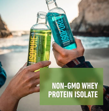 Isopure Zero Carb 32g Protein Ready-to-Drink, Whey Protein Isolate, Apple Melon, 16 Fl Oz (12 Bottles)