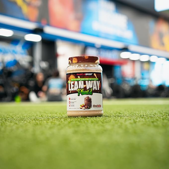 Musclesport Lean Way Plant Protein - Pea Protein and Brown Rice Protein Blend, with Added CLA, MCT and L-Carnitine - 20 Servings (Protella)