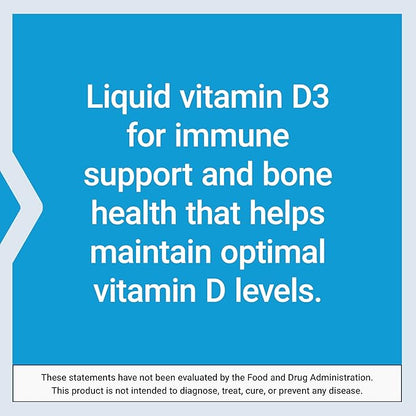 Life Extension Liquid Vitamin D3 (Mint), 50 mcg (2000 IU), Immune System Support, Bone Health, Whole-Body Health, Tasty Peppermint Flavor, Gluten Free, Non-GMO, 29.57 ml