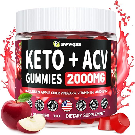 Keto ACV Gummies Advanced Formula 2000mg, 90 Vegan Gelatin-Free Advanced Keto Acv Gummies with Pomegranate & Beetroot, Natural Ingredients, Alternative to Keto Drops