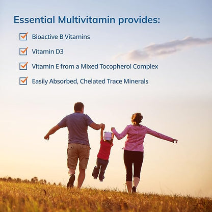 Euromedica Essential Multivitamin - Dietary Supplement to Aid Bone, Cardiovascular & Immune Health - Supplement with Chelated Minerals - Supplement with B-Vitamins & Vitamin C - 60 Tablets
