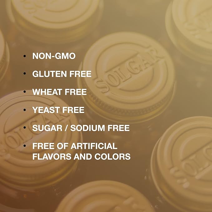 Solgar B-Complex "100" - 50 Vegetable Capsules - Energy Metabolism, Cardiovascular Health, Nervous System Support - Non-GMO, Vegan, Gluten Free - 50 Servings