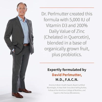 Garden of Life Quercetin Zinc Once Daily Immune Support Supplement with Vitamin D3 for Bone Health, Breast Health & Skin Health, Dr Formulated - Gluten Free, Non GMO, Carbon Neutral – 30 Mini Tabs