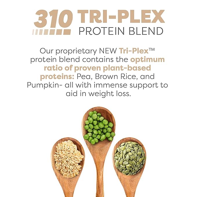 310 Nutrition – All-In-One Meal Replacement Shake - New Formula with Fiber Rich Vegan Superfood Blend - Natural Sweeteners - Low Carb Shake, Keto & Paleo Friendly - Gluten Free - 26 Essential Vitamins & Minerals - Triple Flavor Pack