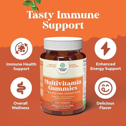 Multivitamin Gummies for Adults - Halal Multivitamin Gummy with B12 Biotin - Gelatin-Free Gummy Multivitamins for Men & Women - Vitamin Gummies with Zinc & Vitamin D - Non-GMO Gluten-Free - 90 Count