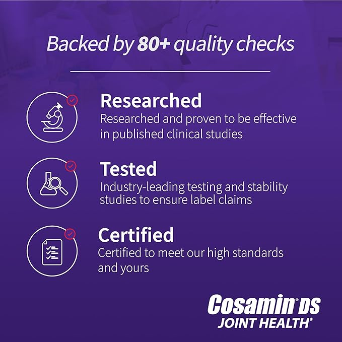 Cosamin DS, #1 Researched Glucosamine & Chondroitin Joint Health Supplement, 150 'Easy-To-Swallow' Caplets