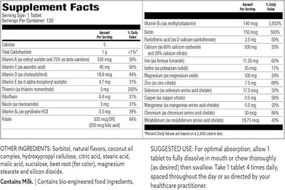 Bariatric Choice My Bariatric All-in-One Multivitamin Chewable with 300 mg of Calcium, Berry (120ct)