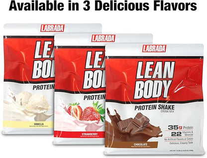 Lean Body All-in-One Vanilla Protein Shake. 35g Protein, Whey Blend, 7g Healthy Fats & Fiber, 22 Vitamins and Minerals, No Artificial Colors, Gluten Free, (4.6lb) Packaging May Vary