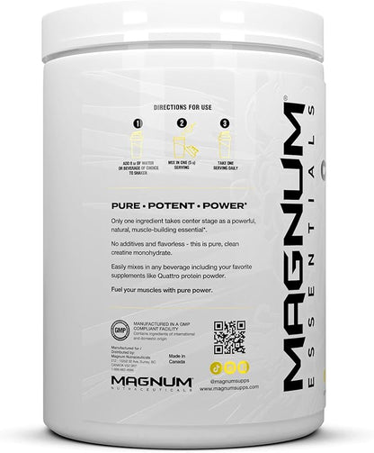 Magnum Nutraceuticals Micronized Creatine 100 – 200 Servings, High-Purity & Fast-Absorbing Creatine Monohydrate for Strength, Endurance & Muscle Growth