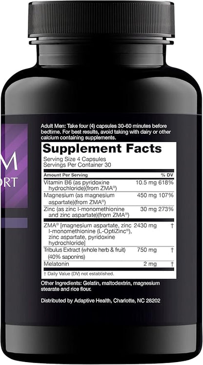 Nugenix PM ZMA - Nighttime Free Testosterone Booster and Sleep Support, 120 Count