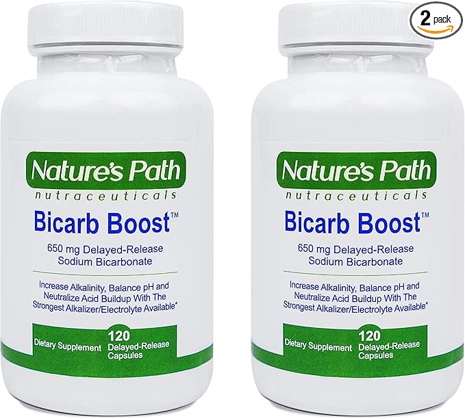 Sodium Bicarbonate 650 mg Tablets - Strongest Alkaline Tablets - Electrolyte Supplement & Keto Electrolyte Pills, Salt Tablets Hydration & Rehydration, Endurance, Stamina: 120 Capsules