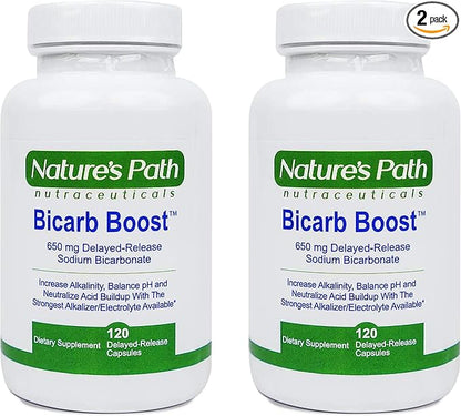 Sodium Bicarbonate 650 mg Tablets - Strongest Alkaline Tablets - Electrolyte Supplement & Keto Electrolyte Pills, Salt Tablets Hydration & Rehydration, Endurance, Stamina: 120 Capsules