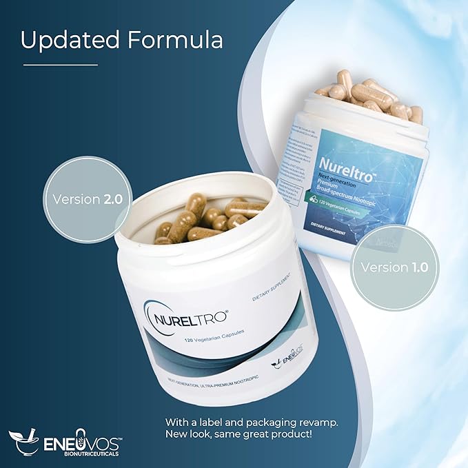 Most Comprehensive Nootropic Brain Supplement | 31 Ingredients Support 27 Areas of Cognitive Function and Brain Health in 7 Categories | Caffeine- and Stearate-Free (120 Capsules)