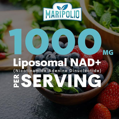 Liposomal NAD+ Supplement 1000 mg | Highest NAD Pontecy | Max Absorption | Pure NAD Supplement | Energy and DNA Repair, Aging Defense, Brain Function | 120 Softgels
