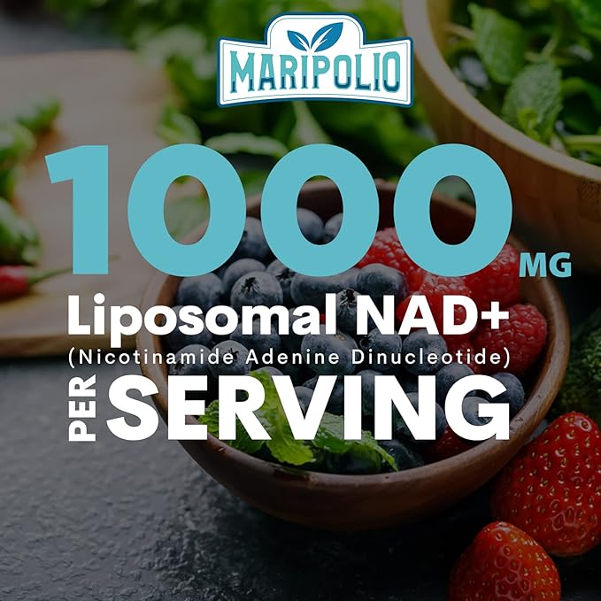 Liposomal NAD+ Supplement 1000 mg | Highest NAD Pontecy | Max Absorption | Pure NAD Supplement | Energy and DNA Repair, Aging Defense, Brain Function | 600 Softgels