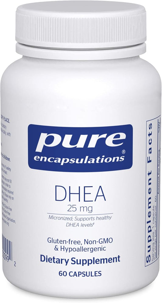 Pure Encapsulations DHEA 25 mg - Supplement for Immune Support, Hormone Balance, Metabolism Support, and Energy Levels* - with Micronized DHEA - 60 Capsules