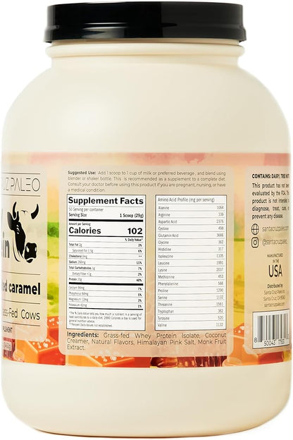 Santa Cruz Paleo Whey Protein Tub (Honey Salted Caramel)