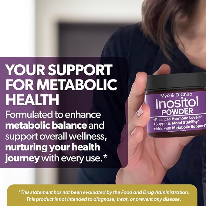 Intimate Rose Inositol Powder - Myo-inositol - D-Chiro Inositol - Ideal 40:1 Ratio - All-Natural 100% Hormonal Balance Supplements - Hormone Support for Women’s Ovarian Health - Made in USA