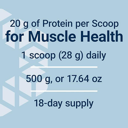 Life Extension Wellness Code Whey Protein Concentrate 20g Muscle Growth & Immune Health - Sourced From Grass-Fed, Free-Range, Hormone-Free Cows, Non-GMO, No Added Sugar, Vanilla- 500g