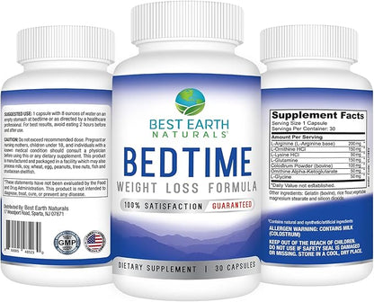 Best Earth Naturals Bedtime Weight Loss Supplement - 30 Day Supply
