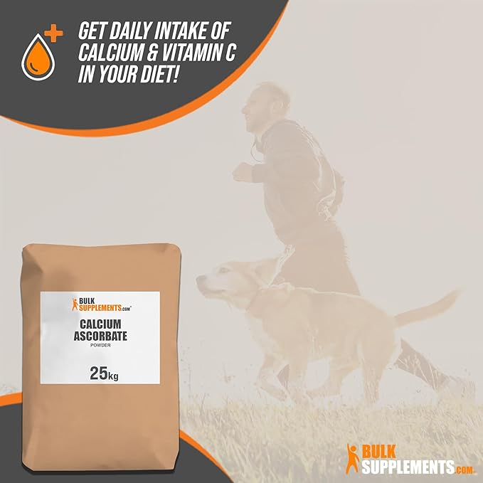 BulkSupplements.com Calcium Ascorbate Powder - Powdered Vitamin C Powder - Calcium Powder - Calcium Supplement - Calcium Vitamins C Powder - Vitamin C Supplement (25 Kilogram - 55 lbs)