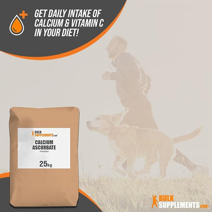 BulkSupplements.com Calcium Ascorbate Powder - Powdered Vitamin C Powder - Calcium Powder - Calcium Supplement - Calcium Vitamins C Powder - Vitamin C Supplement (25 Kilogram - 55 lbs)