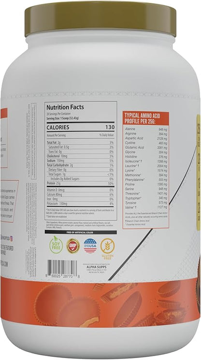 ISO, Low Carb 100% Whey Protein Isolate Powder, 25 Grams Per Serving, Helps Support Muscle Growth, Low Sugar and Gluten Free (Chocolate Peanut Butter, 2 lb)