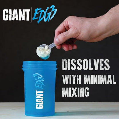 Giant Sports Edge Creatine Monohydrate, 500g - 5g Pure Micronized Creatine per Serving, Support Muscle Energy and Strength, 100 Servings - Unflavored