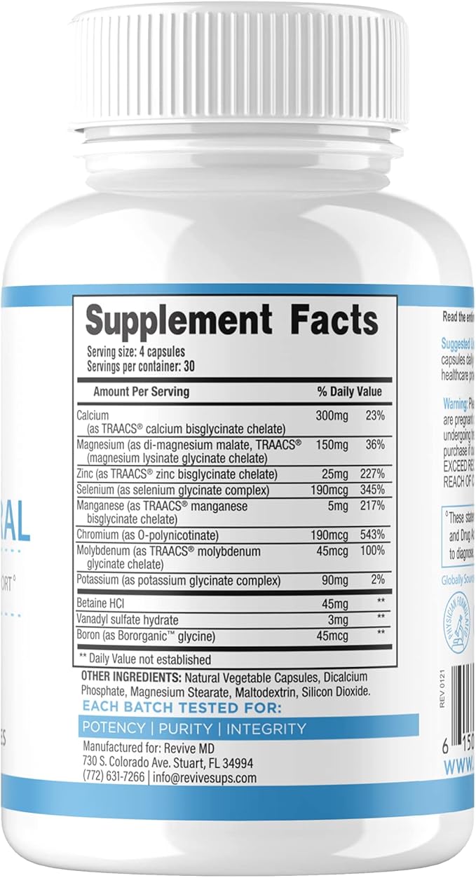 Revive MD | Multi Vitamin | Supports Energy, Increased Vitamin Intake and Jump-Start Cellular Energy Production for Both Men and Women | Increase Energy Production | 60 Capsules