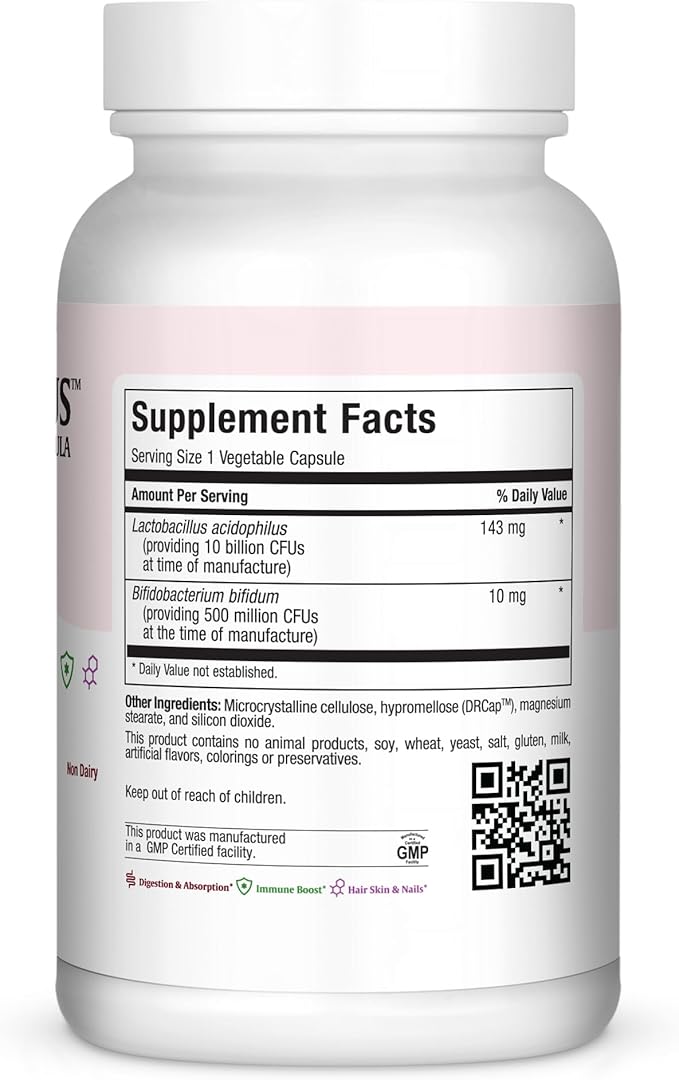 Maxi Health HI-PO Dophilus High Potency Acidophilus Probiotics, 120 Count