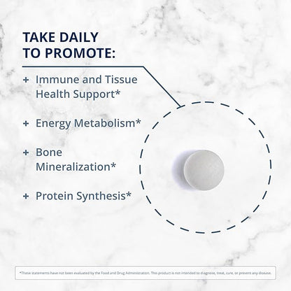 Metagenics Zinc A.G. - Highly Absorbable - 20 mg Zinc - for Immune Support, Bone Health & Energy Metabolism* - Zinc Arginate & Zinc Glycinate - Non-GMO & Gluten-Free - 60 Tablets