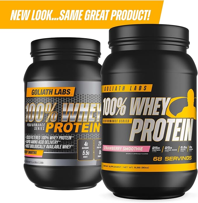 GL 100% Whey Protein, Cold Filtered Whey Protein - Rapid Amino Acid Delivery - Natural Coco for a Rich Chocolate Flavor - Tub Weighs 5 Pounds, Contains 68 Servings