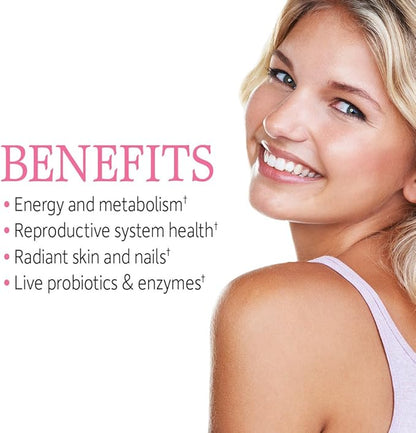 Garden of Life Multivitamin for Women, Vitamin Code Raw One for Women, Once Daily, Whole Food Iron, Probiotics for Womens Health, Gluten Free Vegetarian, 30 Count